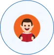 Reading kid icon
